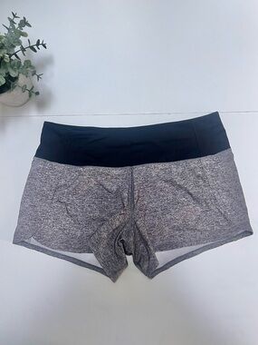 Lululemon Run Times Short II *4" Heather Lux Multi Black Size 6